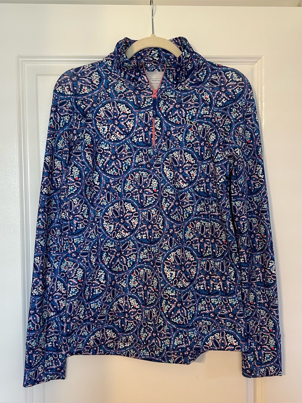 Vineyard Vines Performance Multicolor Pullover Size Small